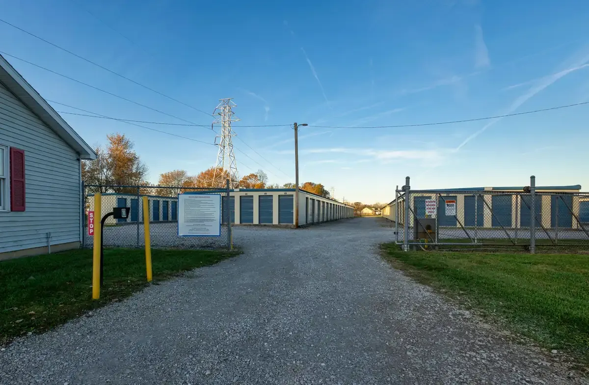 Gated storage facility KO Storage of New Castle, IN